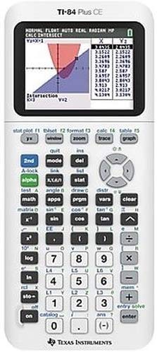 Texas Instruments TI-84 Plus CE Graphing Calculator, White