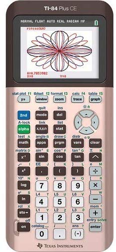 Texas Instruments TI-84 Plus CE Color Graphing Calculator, Rose Gold